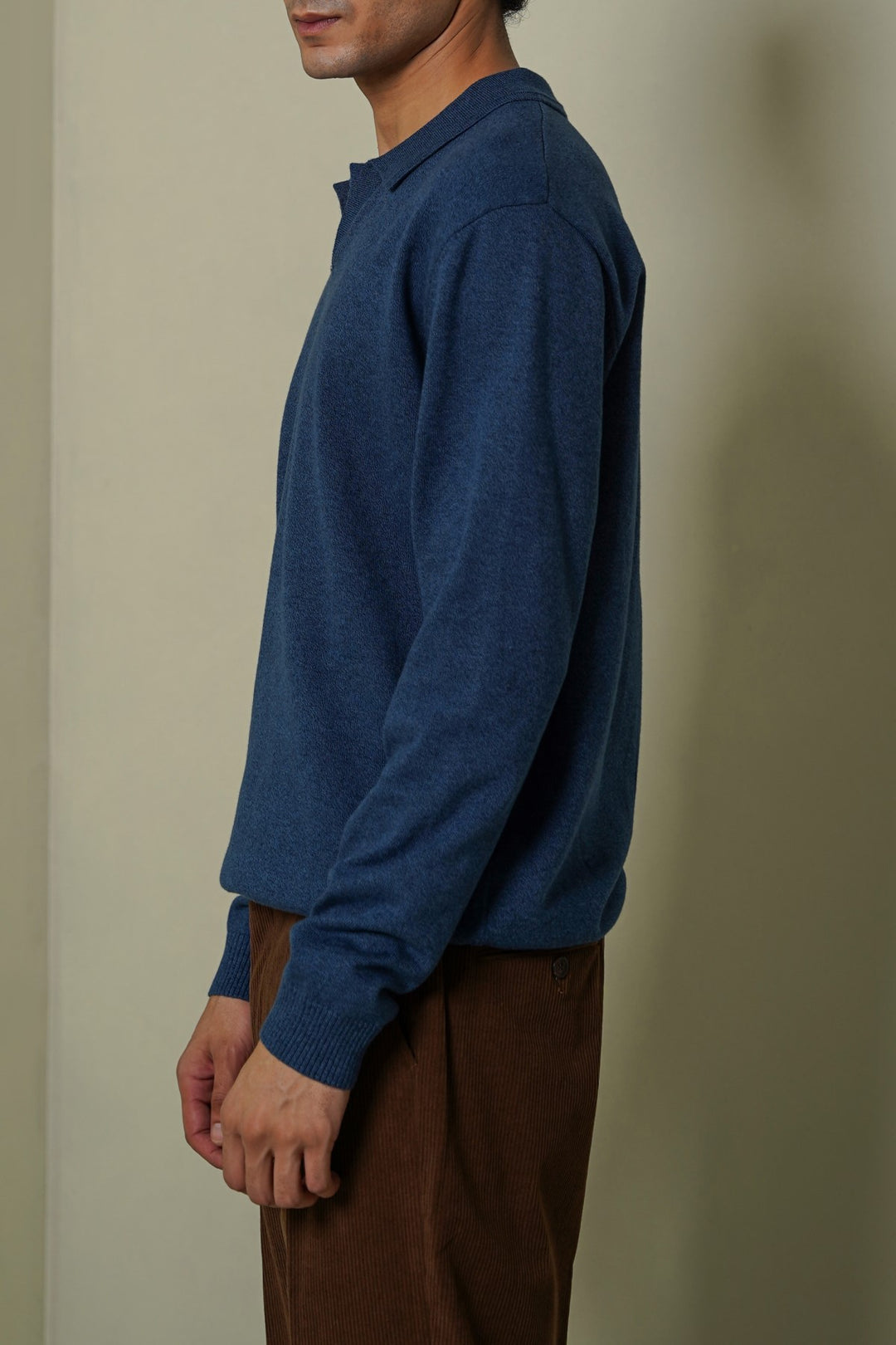 SOFT KNITTED POLO JUMPER