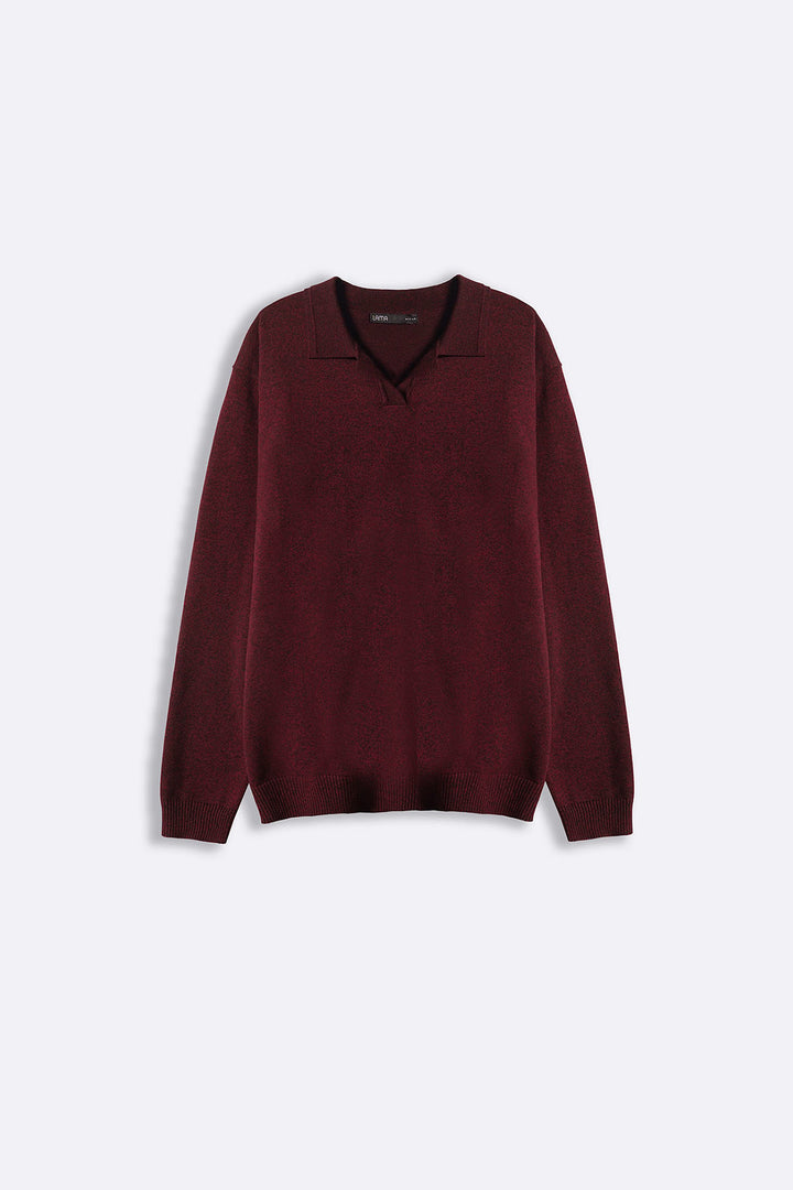 SOFT KNITTED POLO JUMPER
