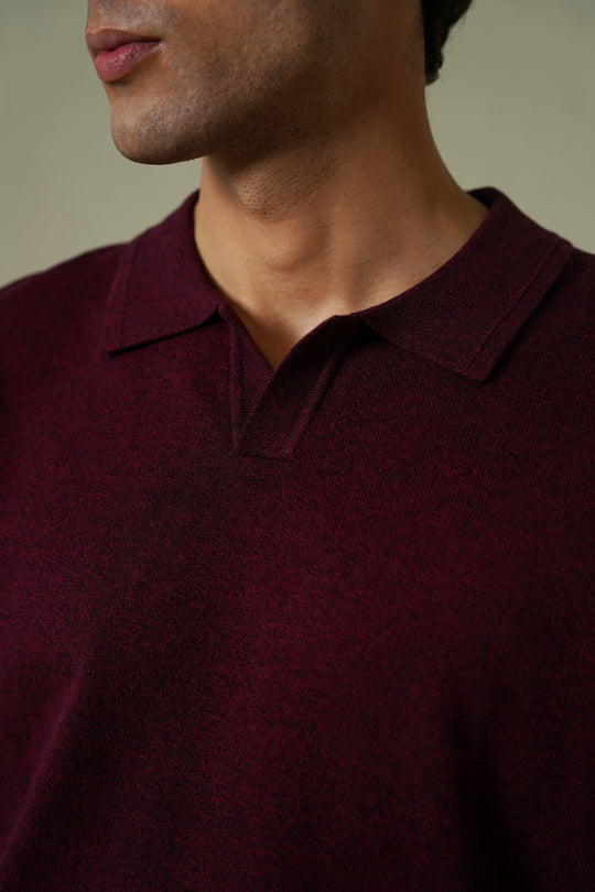 SOFT KNITTED POLO JUMPER