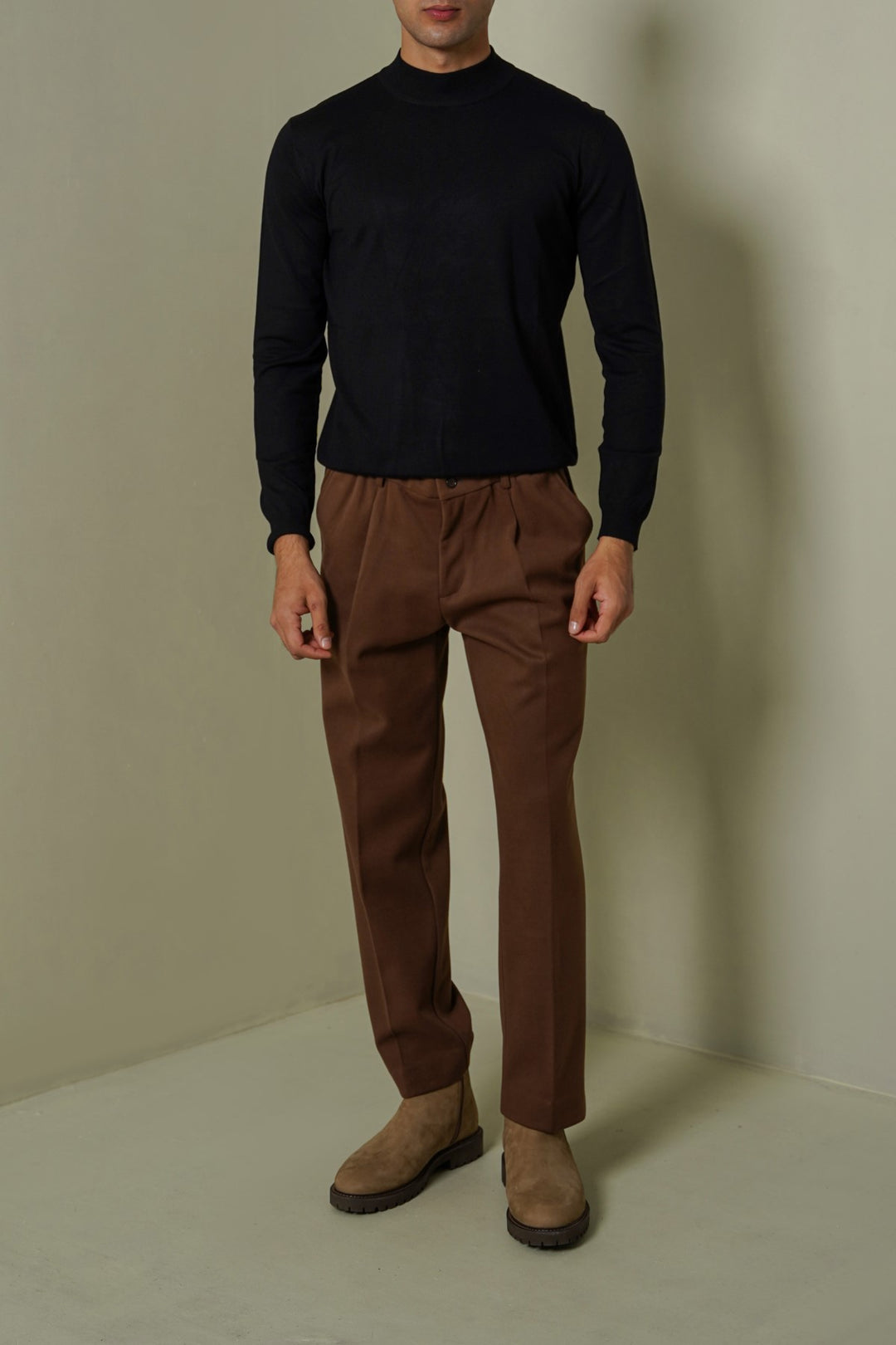 REGULAR RIBBED-KNIT JUMPER