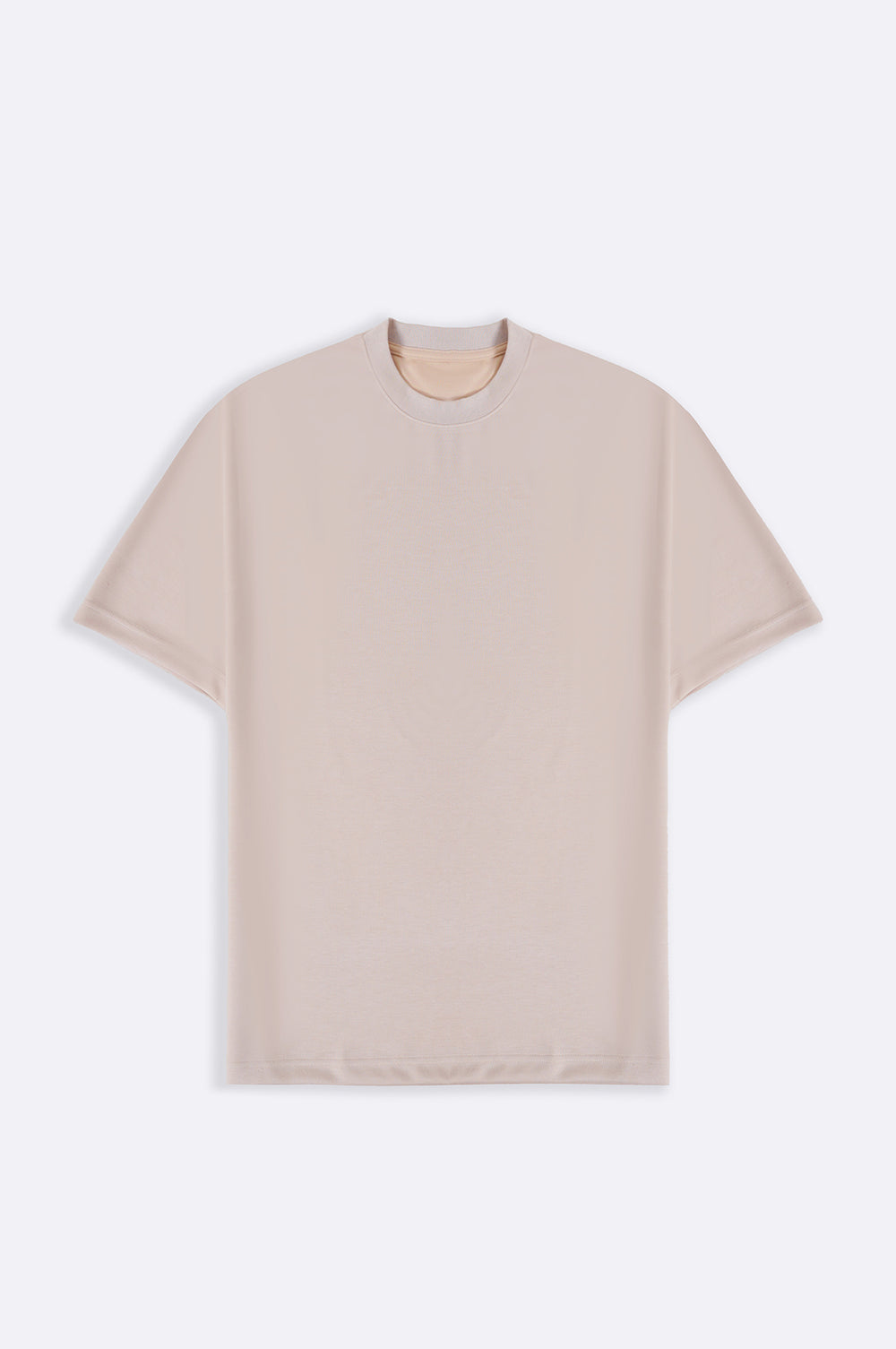 BEIGE SOFT SCUBA T-SHIRT