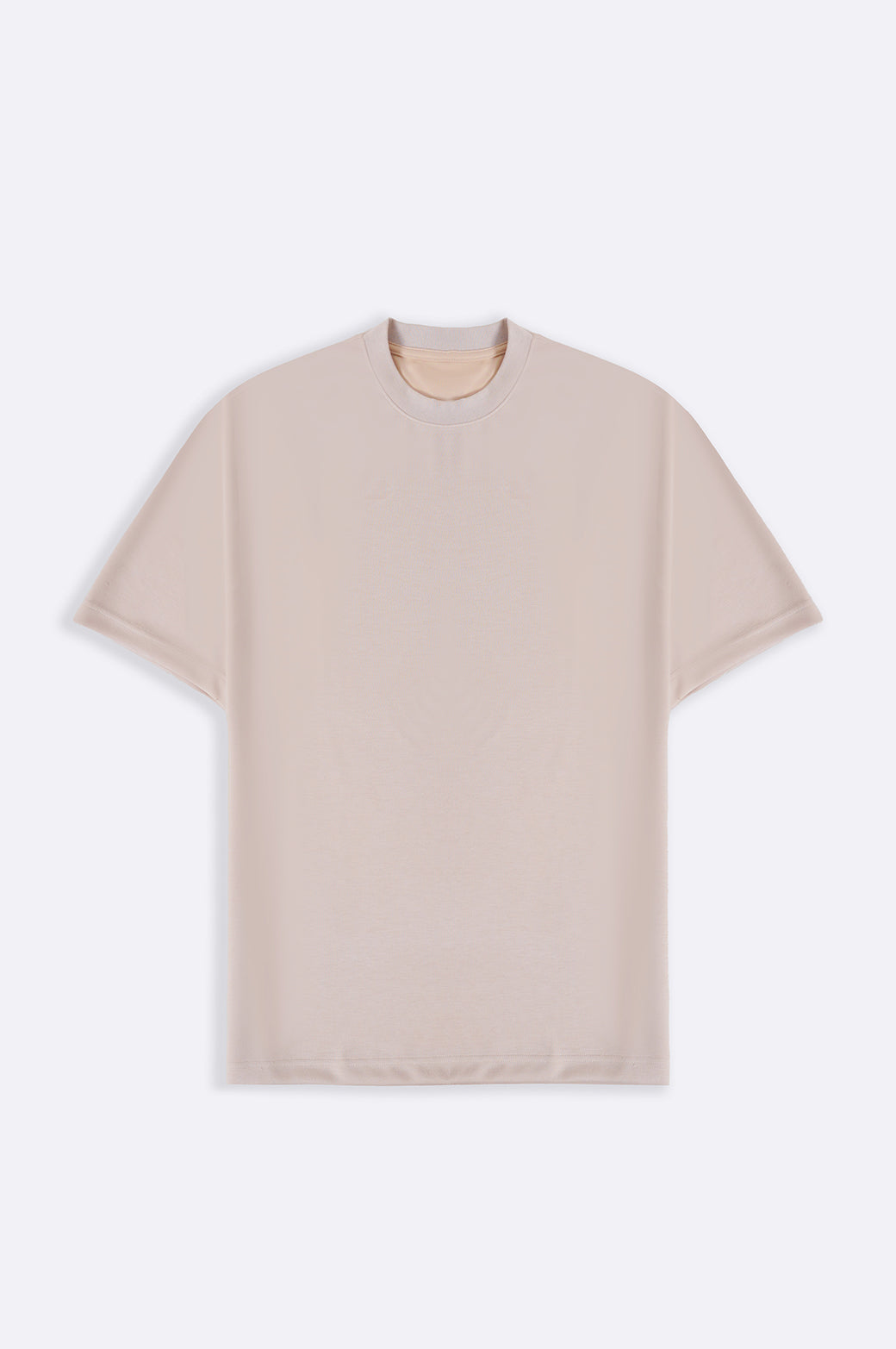 BEIGE SOFT SCUBA T-SHIRT
