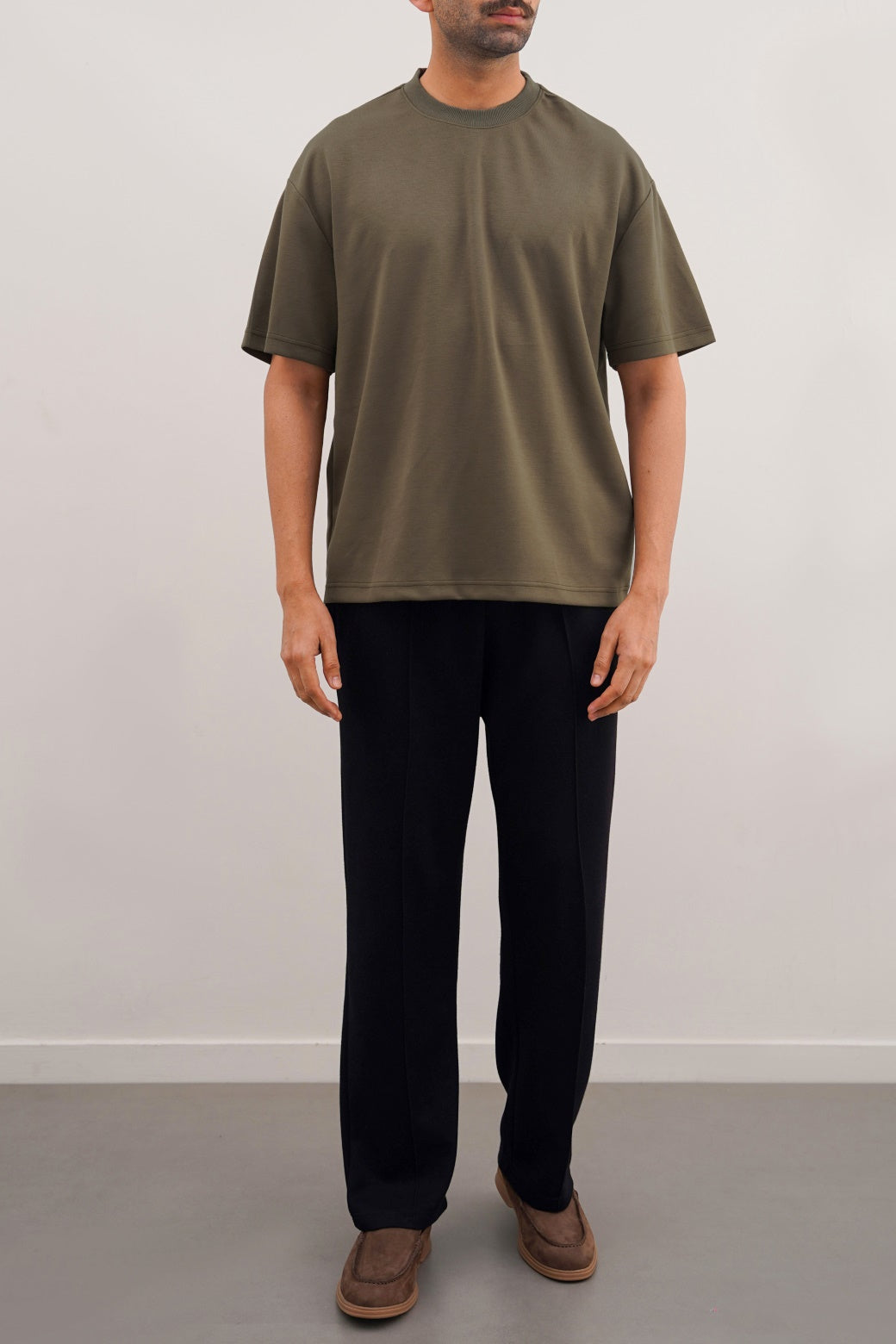 OLIVE SOFT SCUBA T-SHIRT