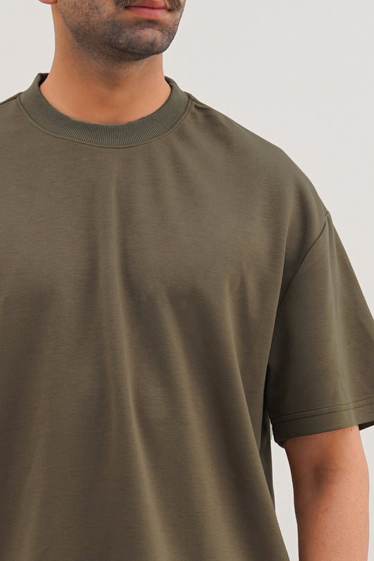 OLIVE SOFT SCUBA T-SHIRT