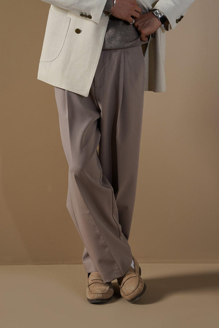 3D PLEATED PANTS