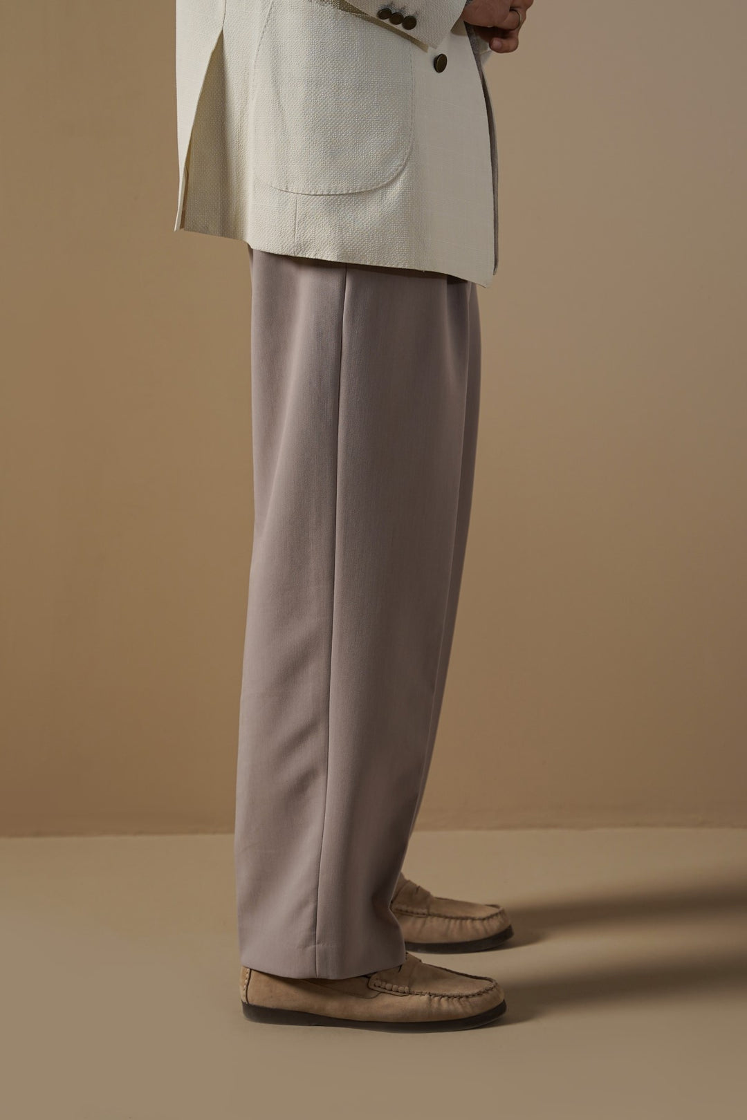 3D PLEATED PANTS
