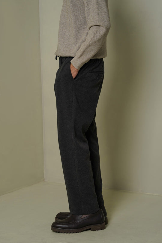 GREY FLANNEL TAILORED PANTS