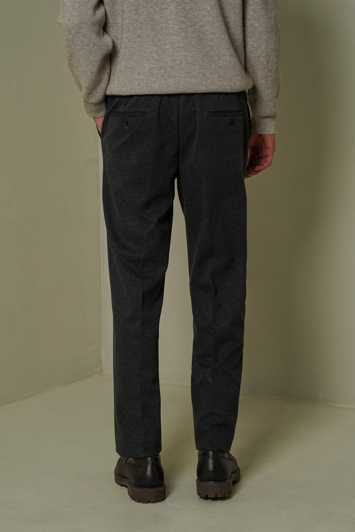 GREY FLANNEL TAILORED PANTS