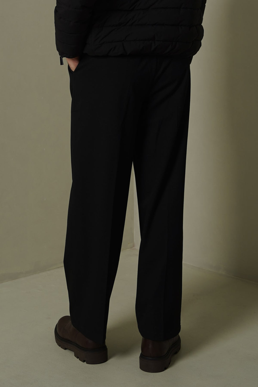 DOUBLE PLEAT TAILORED PANTS