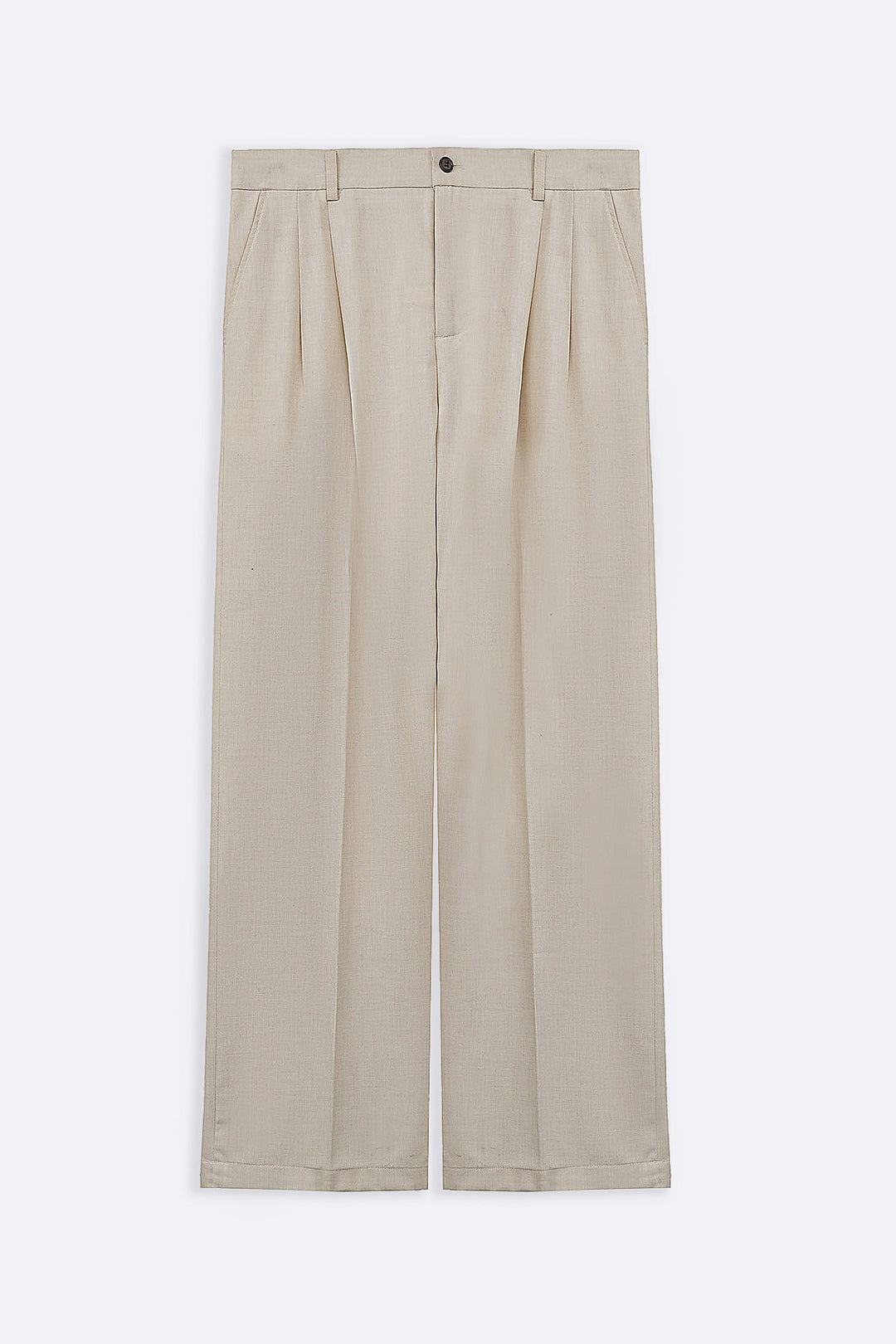 DOUBLE PLEAT TAILORED PANTS