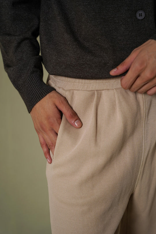 KNITTED LOOSE PANTS