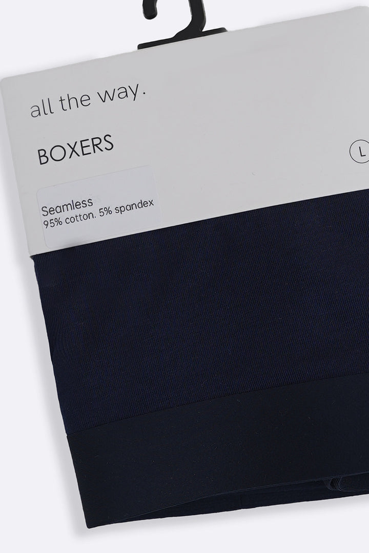 NAVY SEAMLESS BOXERS