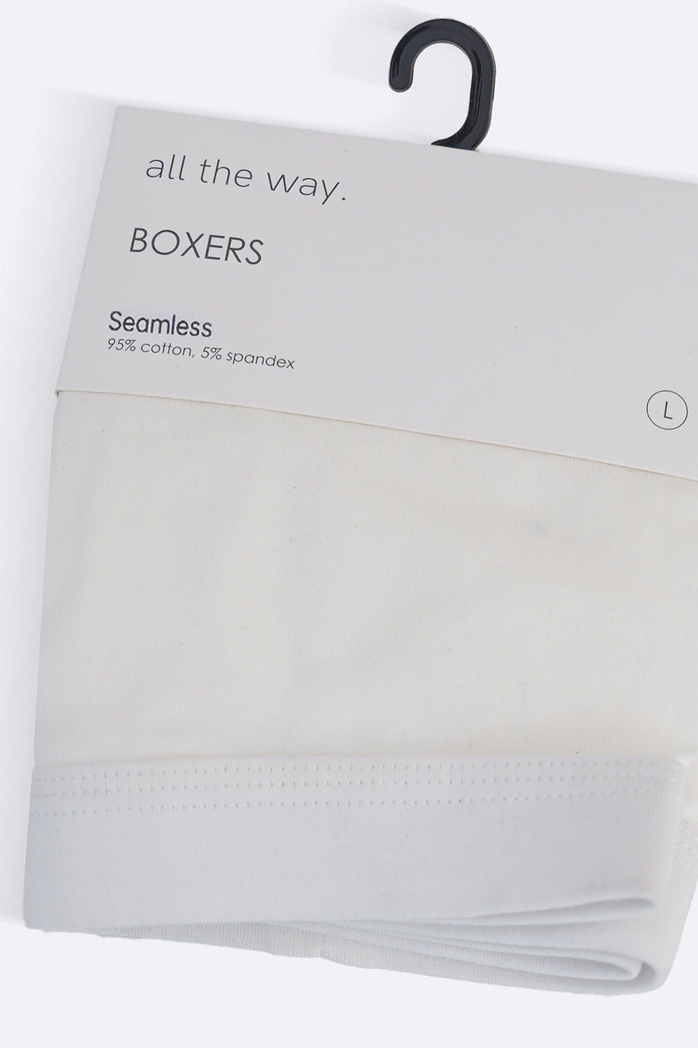 WHITE SEAMLESS BOXERS
