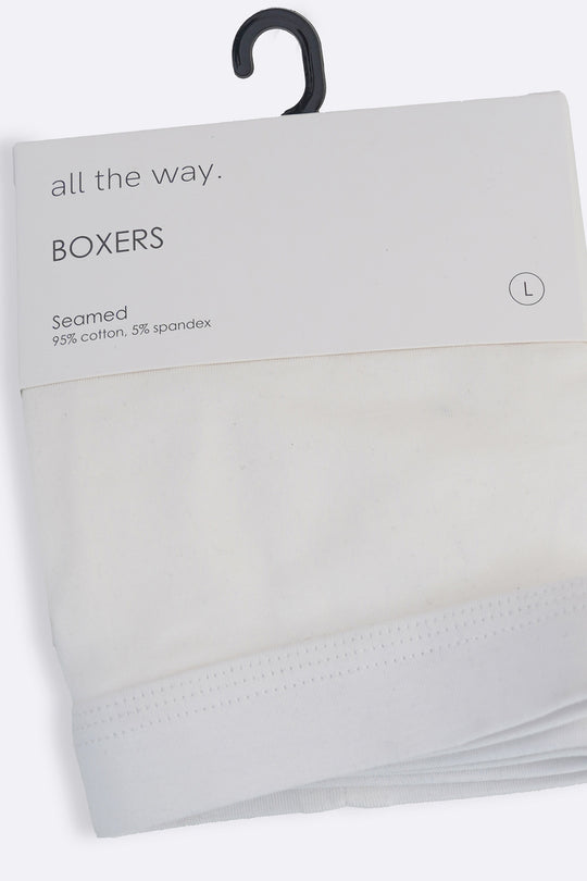 WHITE ESSENTIAL BOXERS