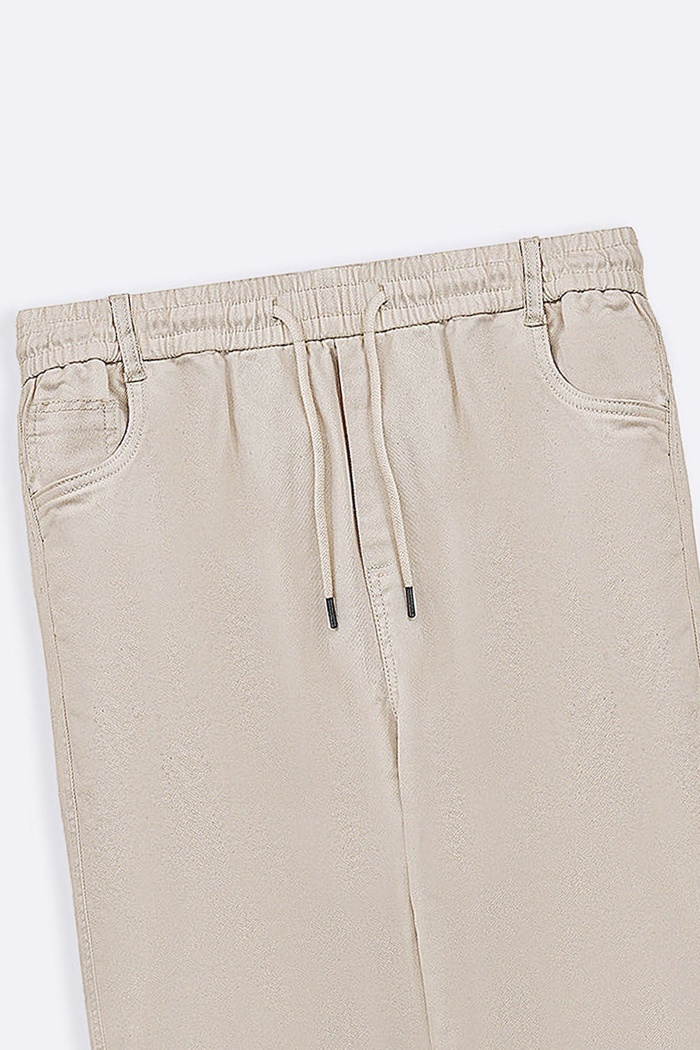 ECRU RELAXED TWILL PANTS