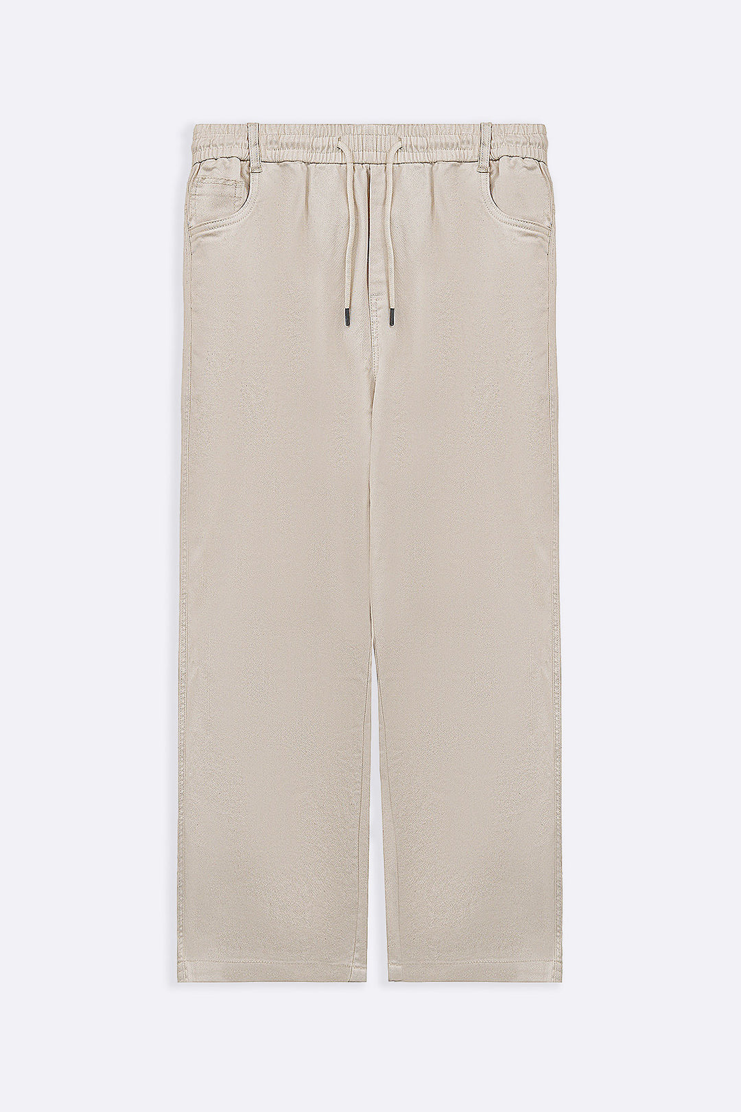 ECRU RELAXED TWILL PANTS