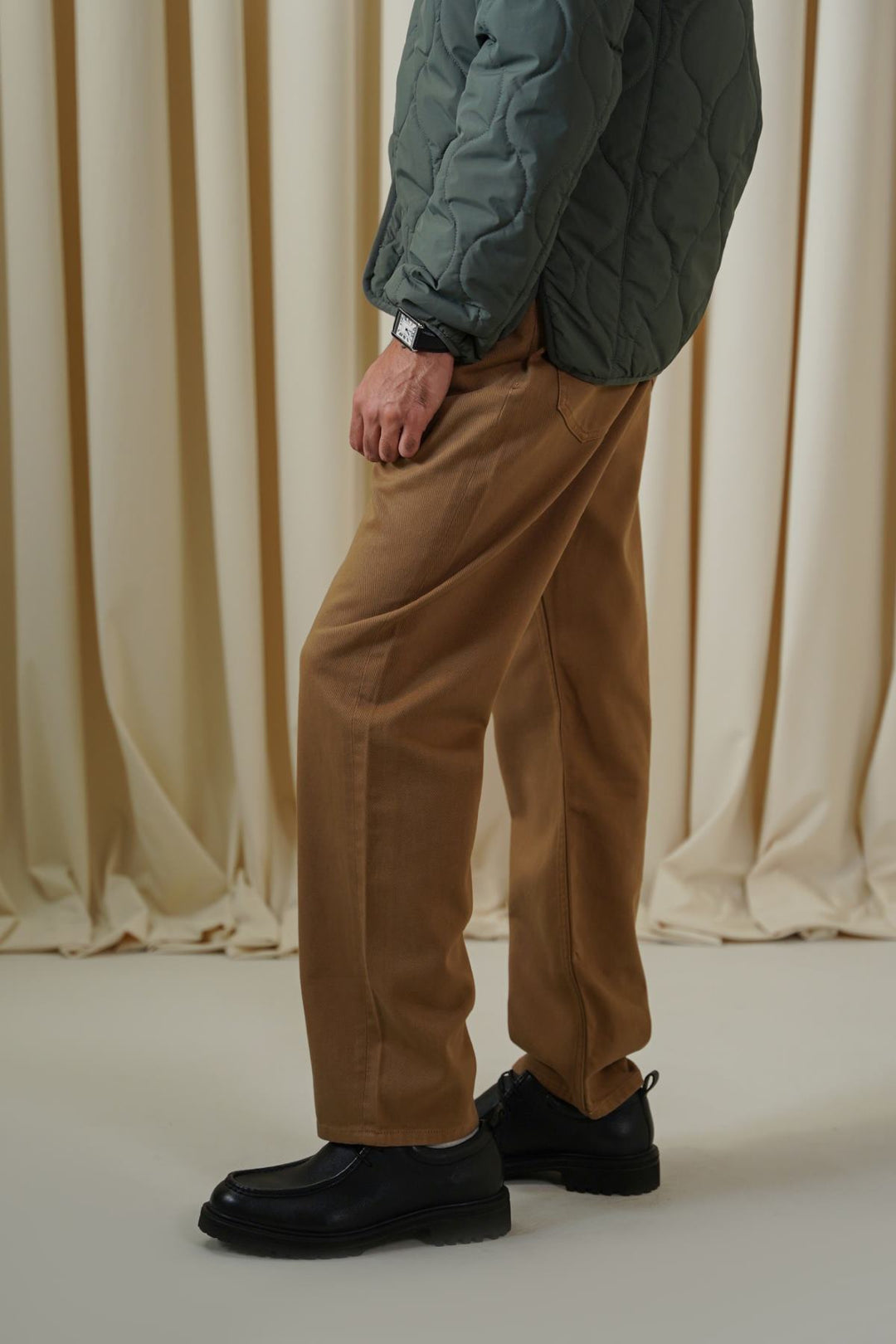 BROWN TWILL JEANS
