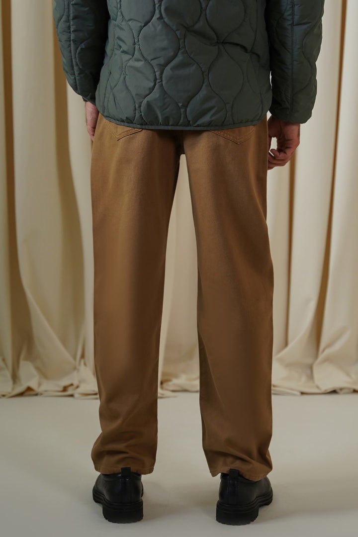 BROWN TWILL JEANS