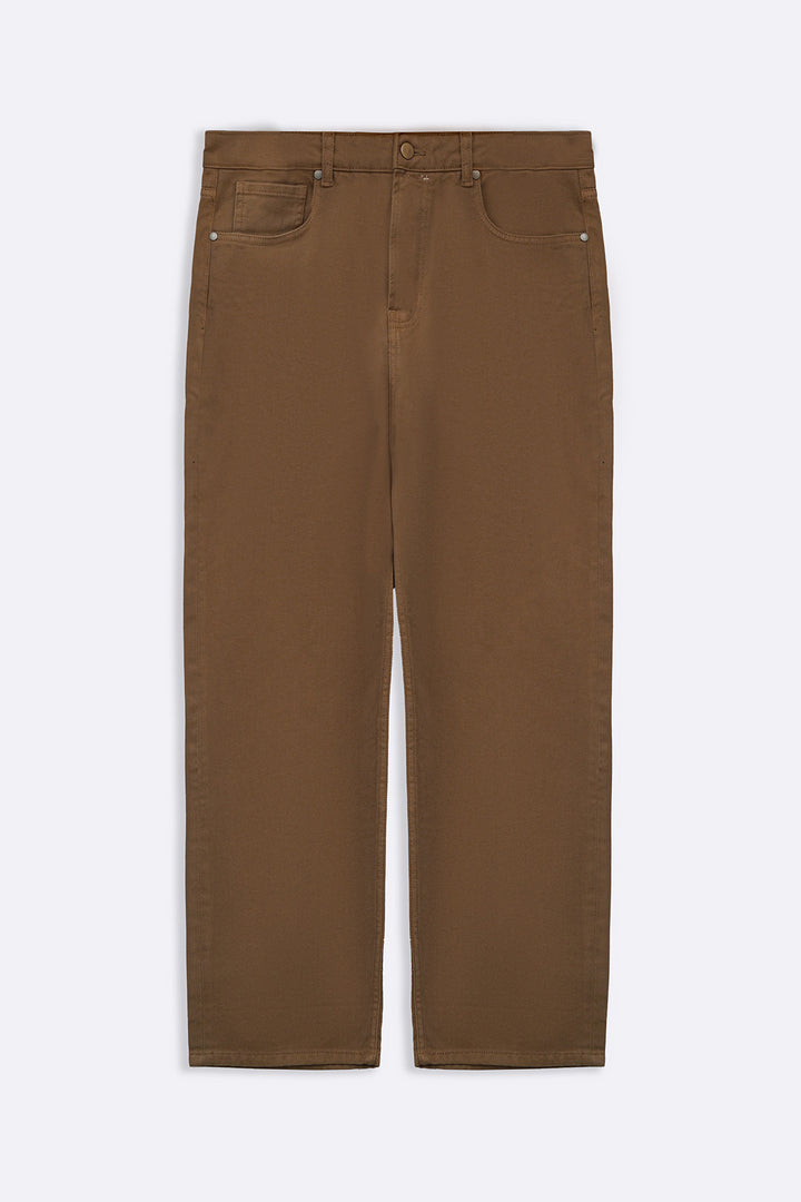 BROWN TWILL JEANS