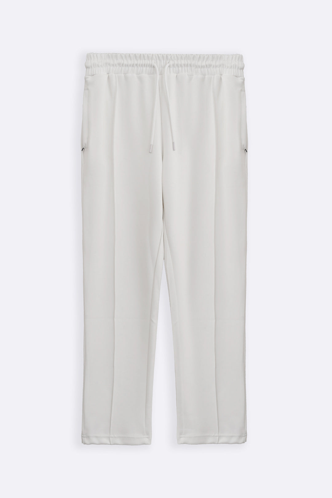 IVORY EASY PLEATED TROUSERS