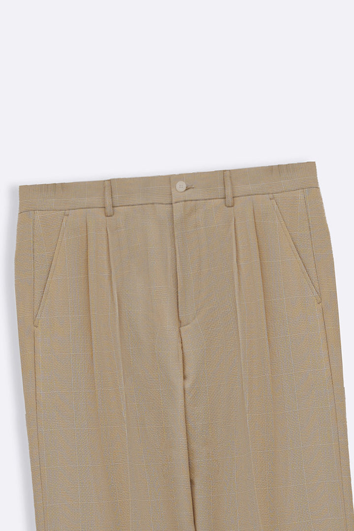 SAND LOOSE TAILORED PANTS