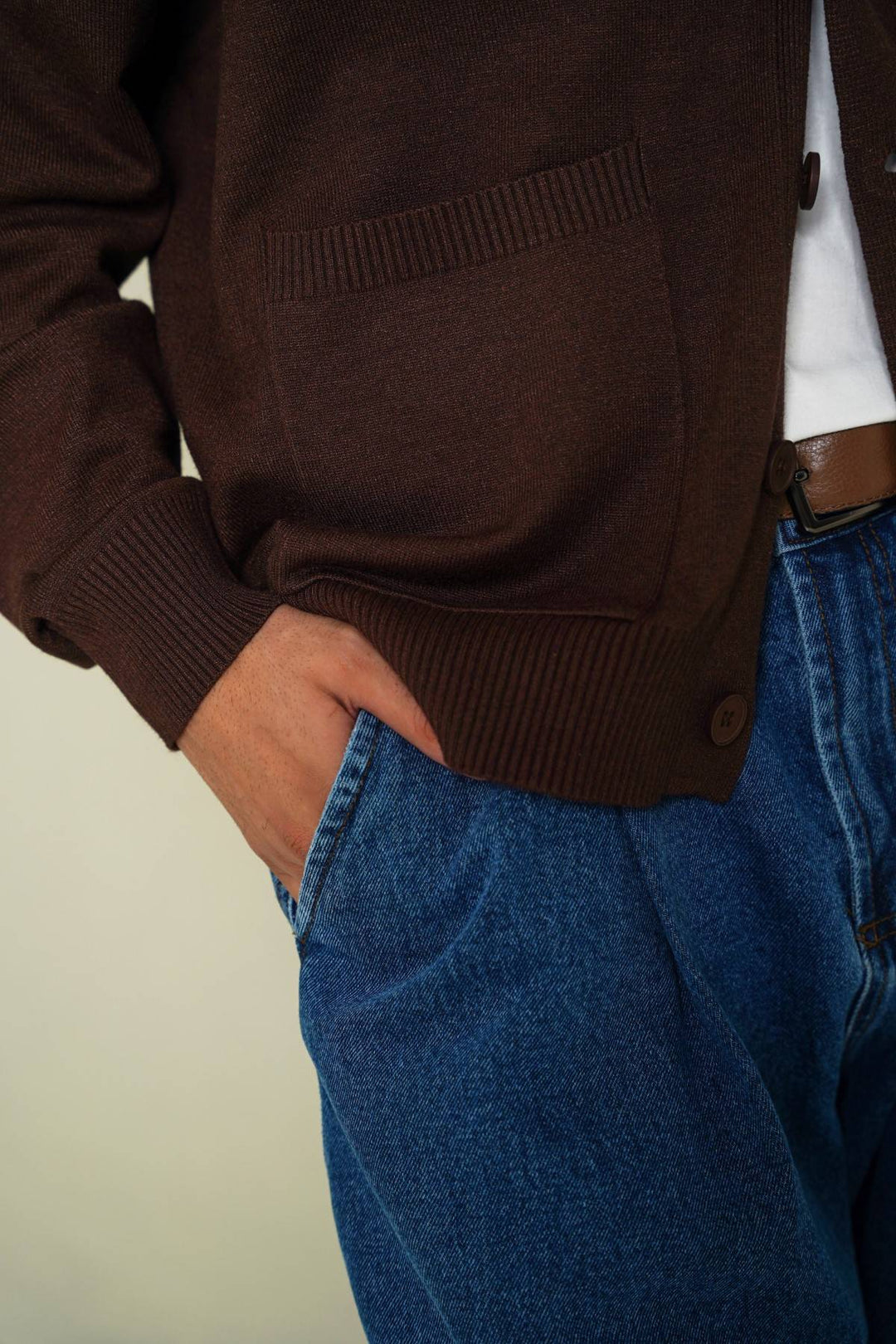 3D PLEAT DENIM PANTS