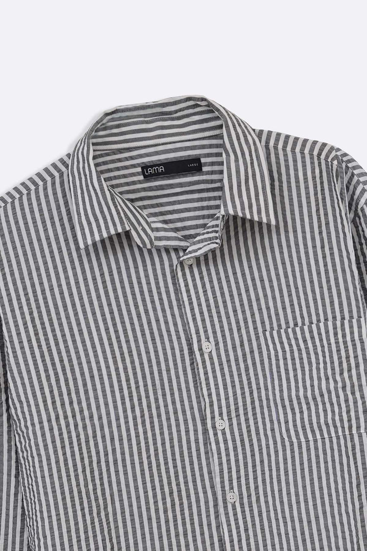 SEERSUCKER FLOWY SHIRT