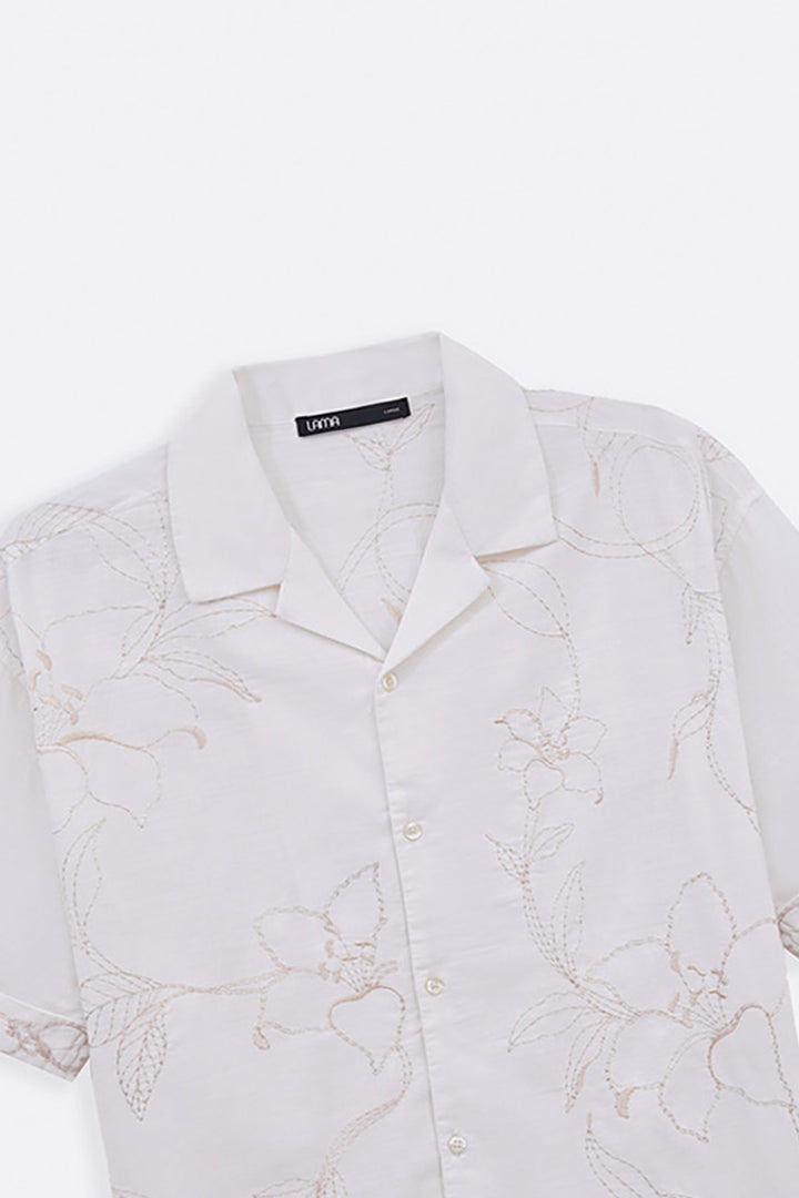 OFF WHITE LINEN VINES SAFARI