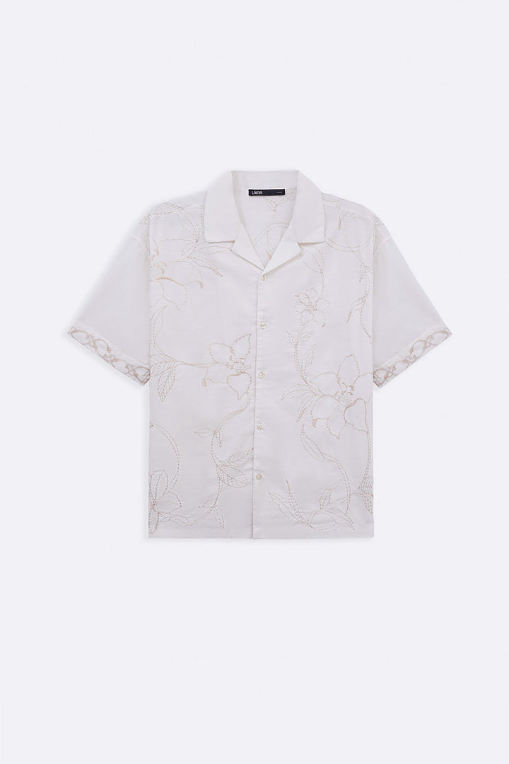 OFF WHITE LINEN VINES SAFARI