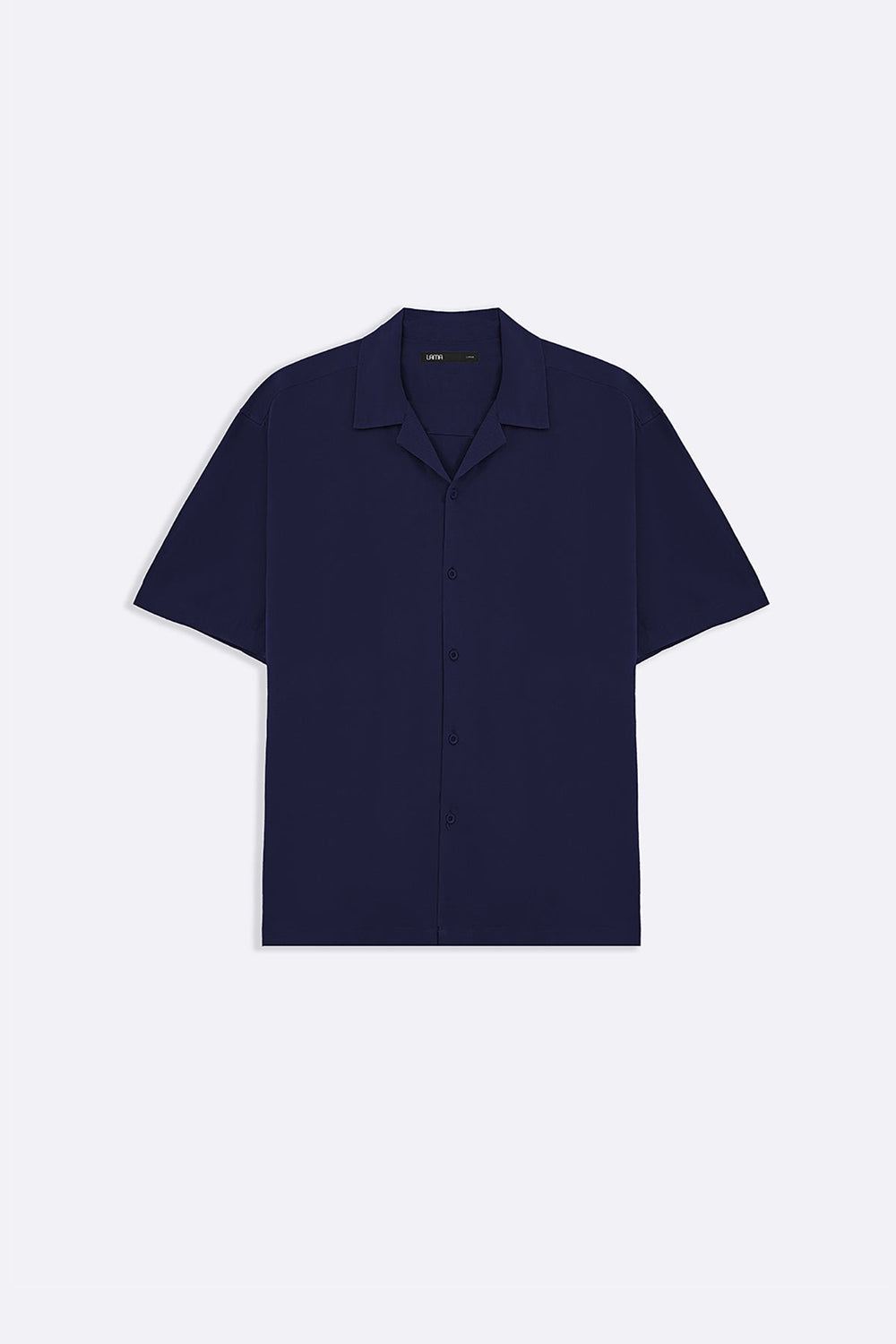 NAVY RELAXED SAFARI SHIRT