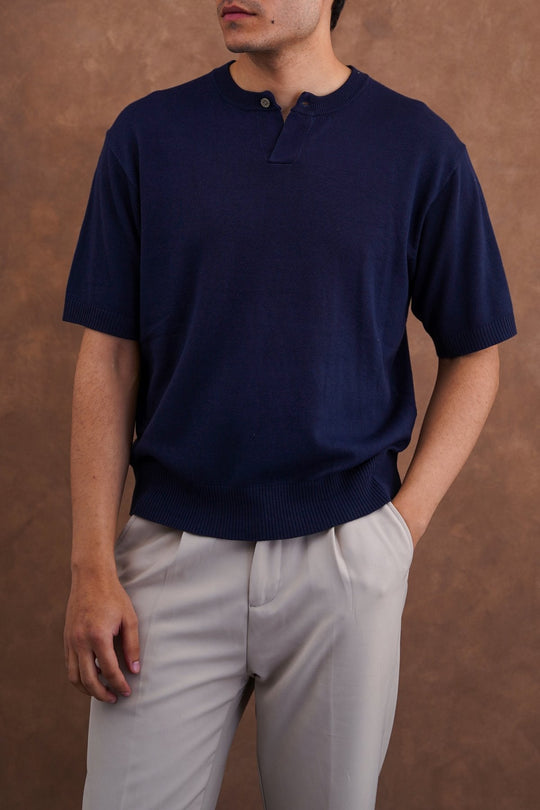 NAVY EVERYDAY HENLEY