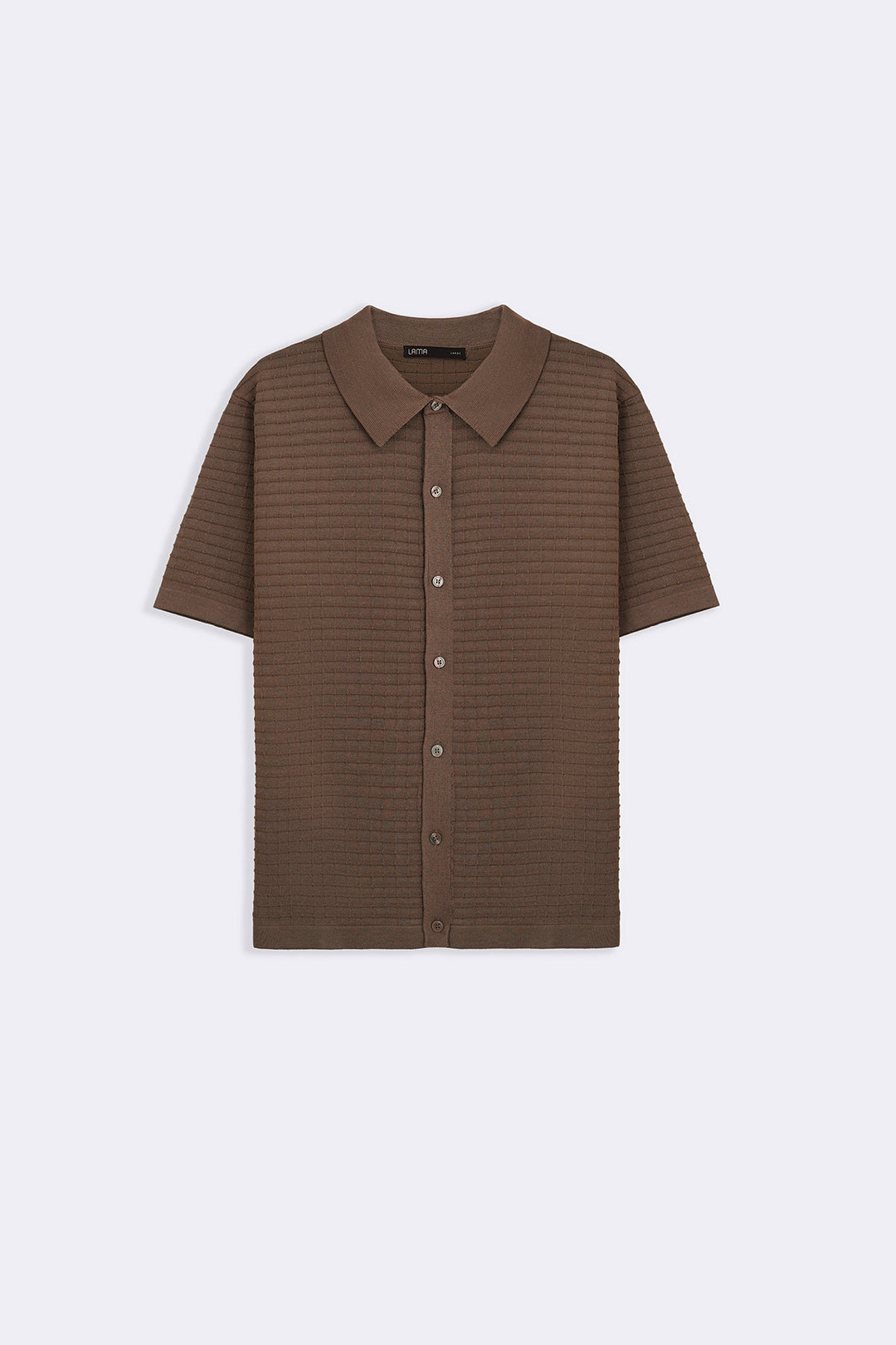 WAFFLE-KNIT SHIRT