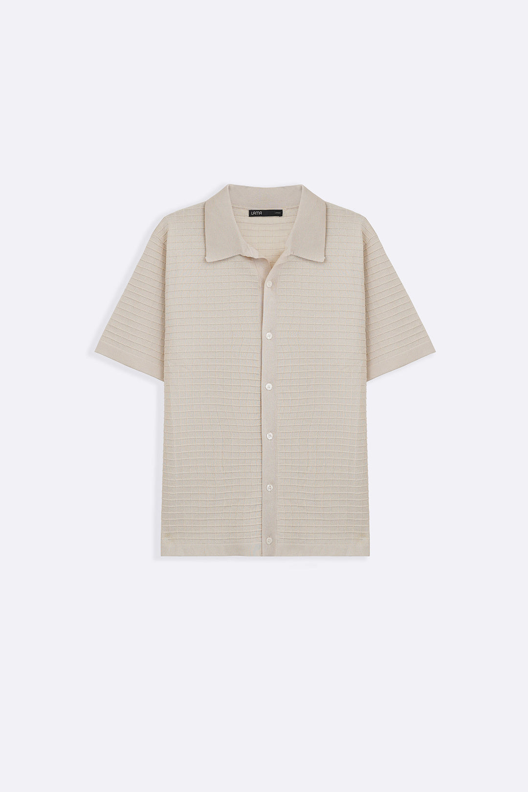 WAFFLE-KNIT SHIRT