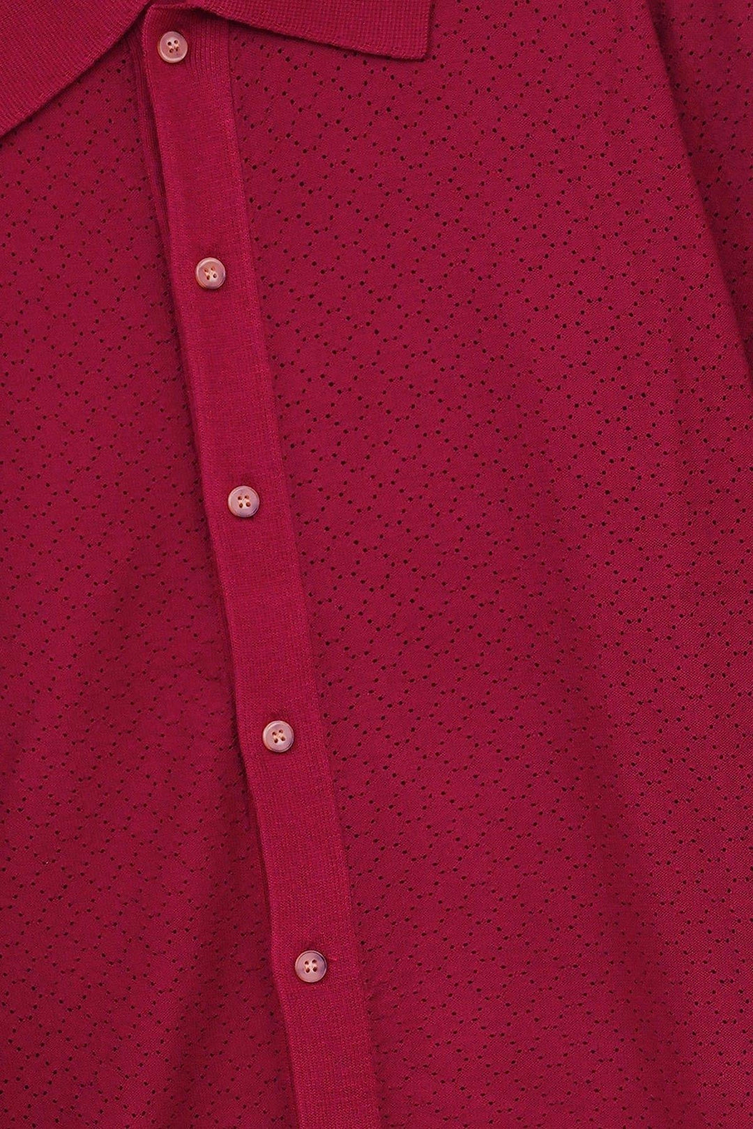 BURGUNDY HAVANA BUTTON-DOWN