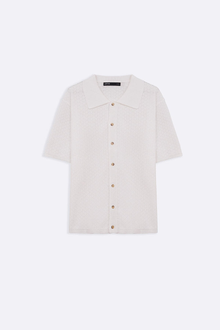 IVORY HAVANA BUTTON-DOWN