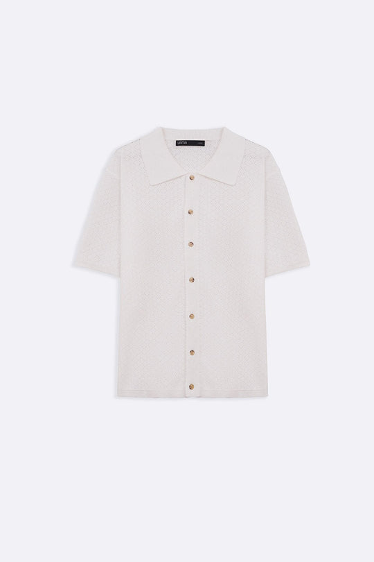 IVORY HAVANA BUTTON-DOWN