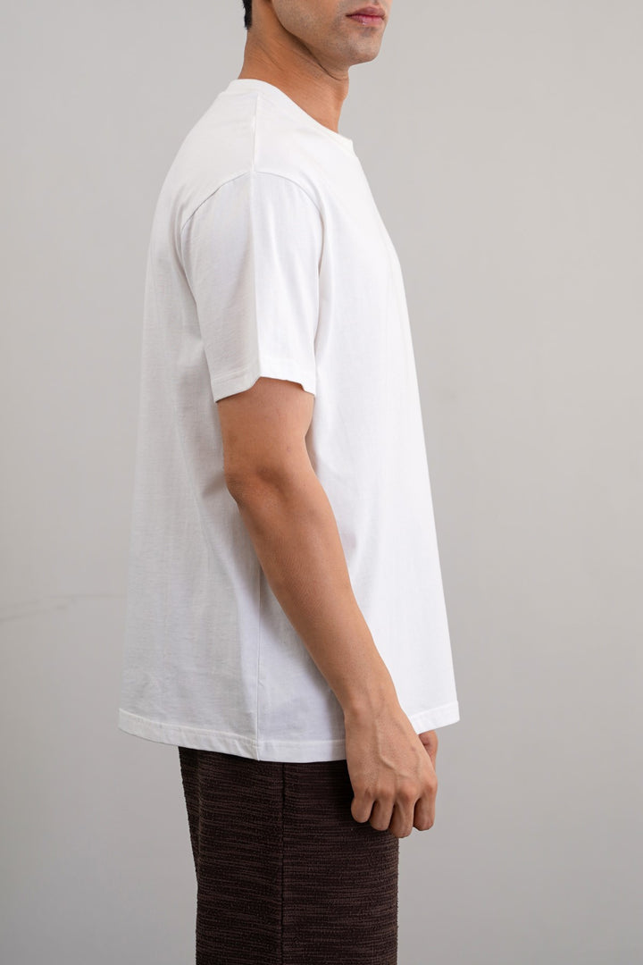 WHITE CLASSIC COTTON TEE