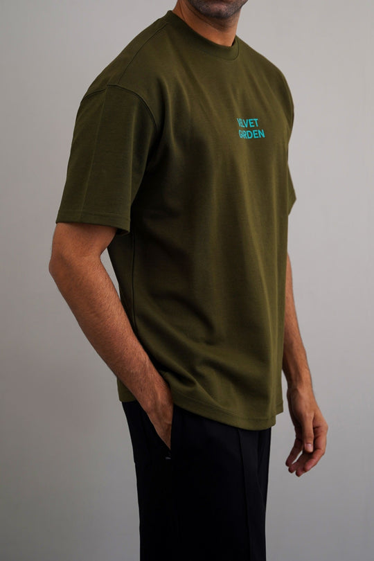 OLIVE CANVAS GARDEN TEE