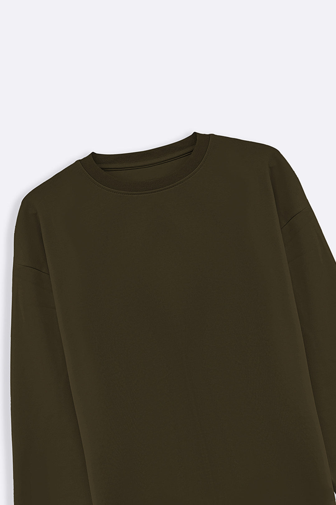 OLIVE FULL SLEEVES TEE