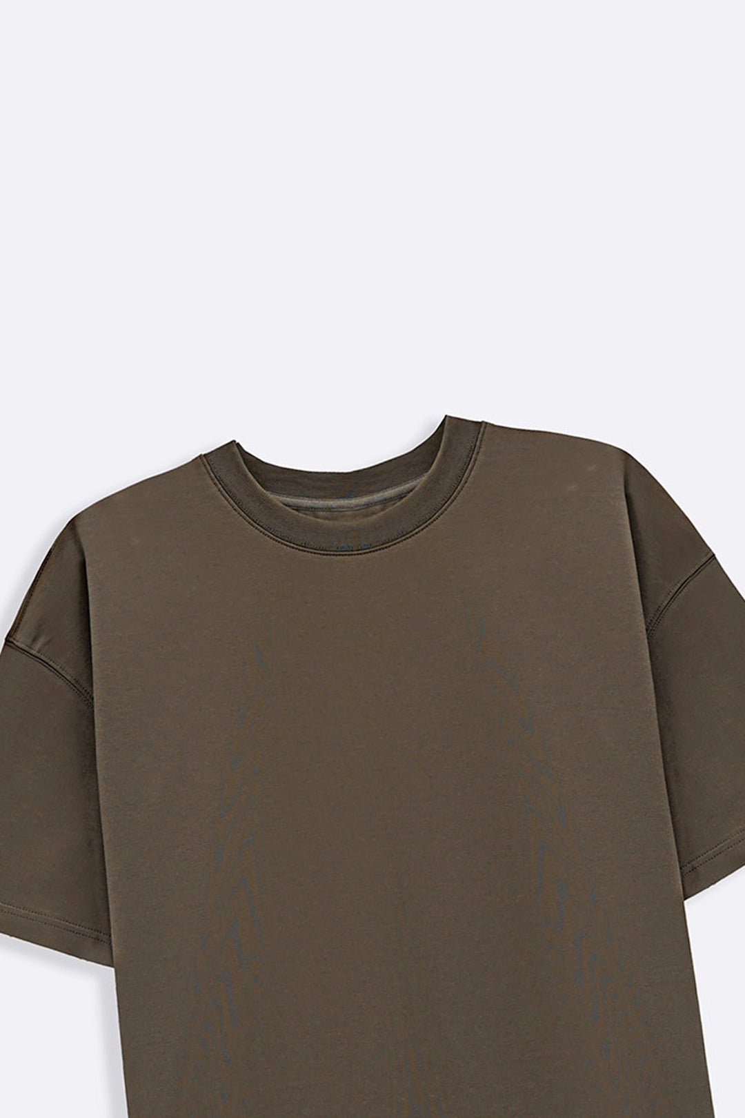KHAKI OVERSIZED TERRY TEE