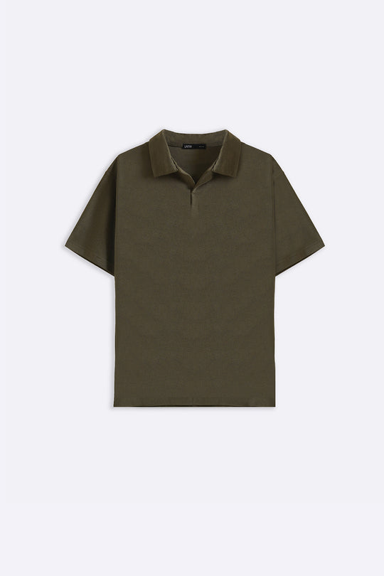 TEXTURED ESSENTIAL POLO