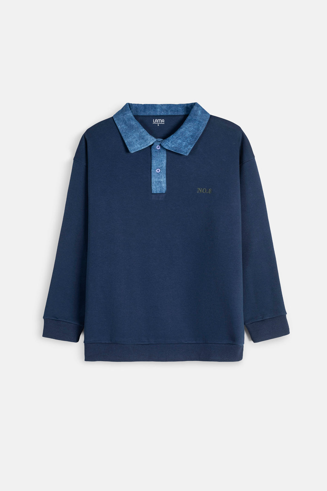 CONTRAST COLLAR RUGBY POLO