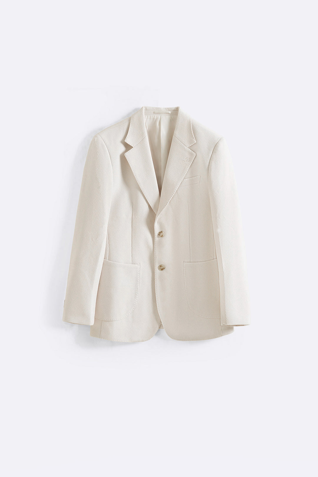 OFF WHITE SMART TWO-BUTTON BLAZER