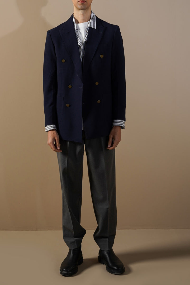 NAVY TAILORED LIGHT BLAZER