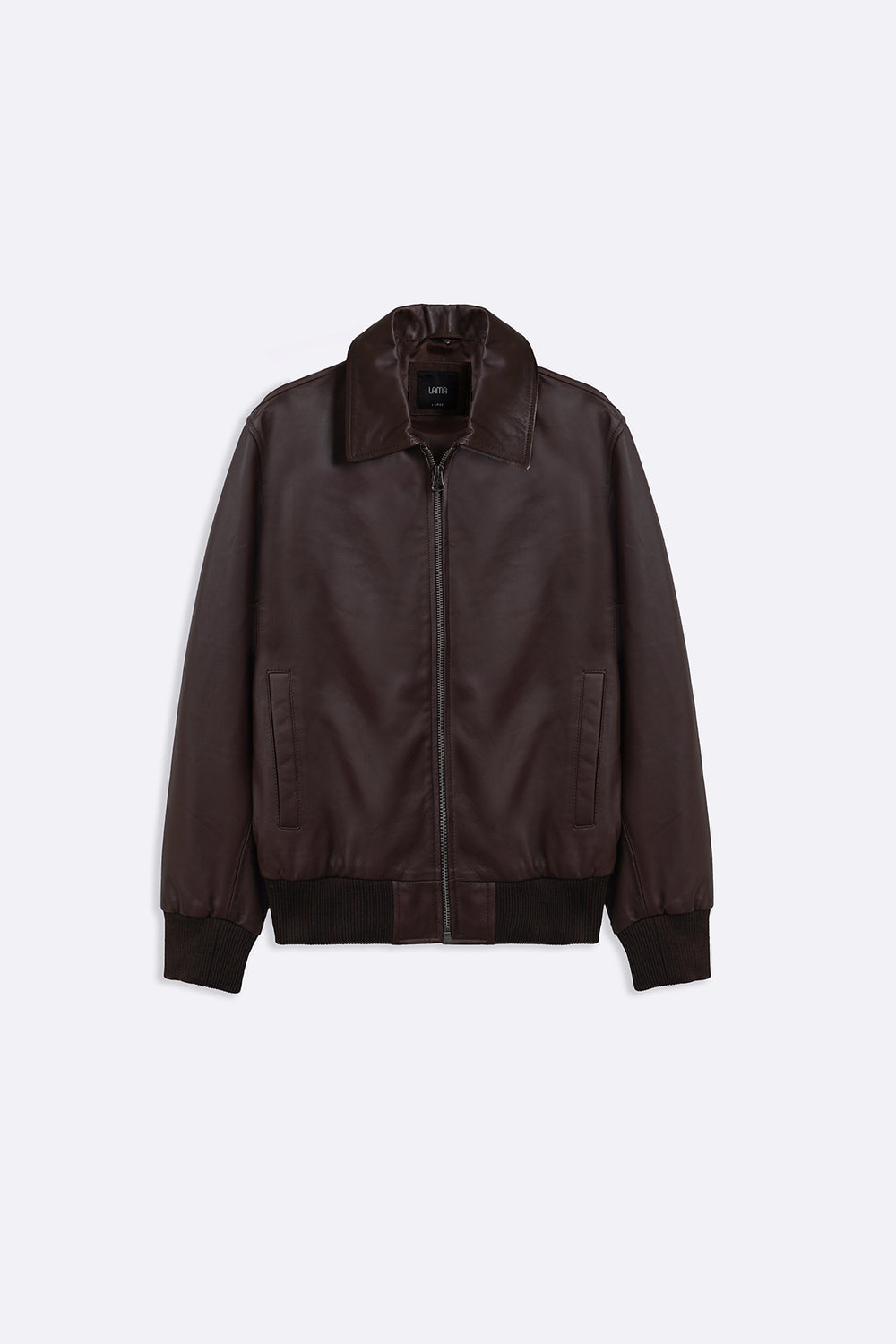 BROWN NAPPA LEATHER JACKET