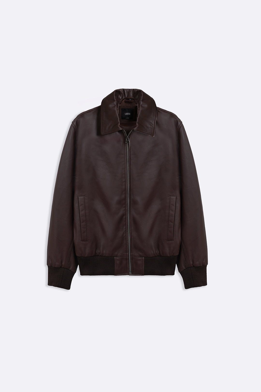 BROWN NAPPA LEATHER JACKET