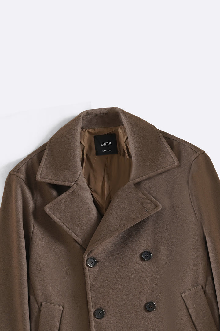 BROWN SAILOR PEACOAT