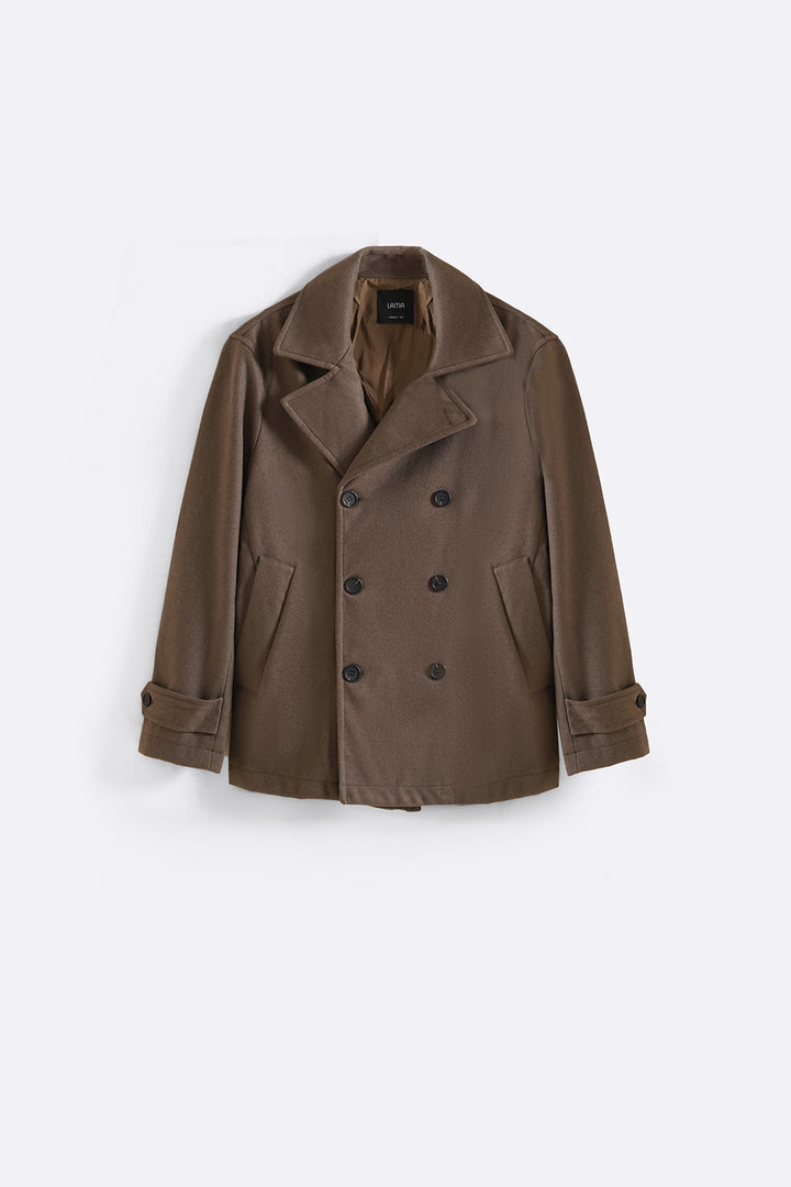 BROWN SAILOR PEACOAT