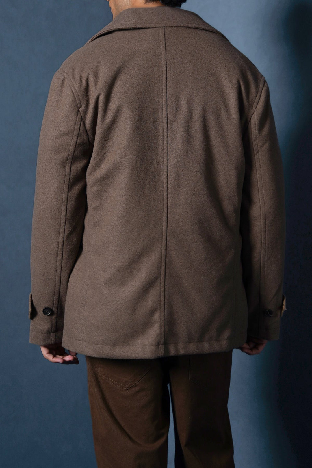 BROWN SAILOR PEACOAT