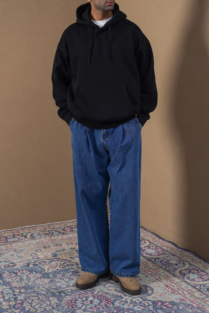 BLACK CLASSIC OVERSIZED HOODIE